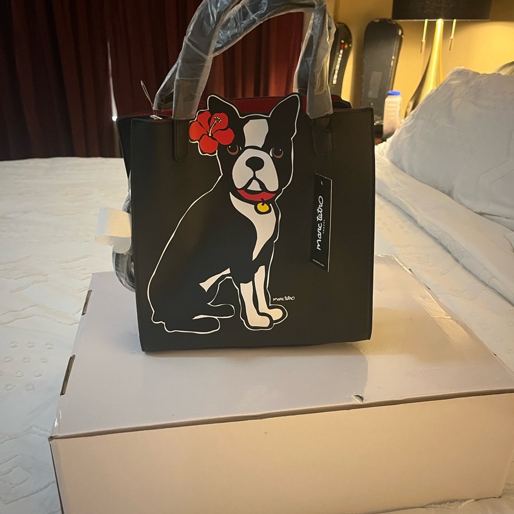 Black Boston Terrier Tote Bag